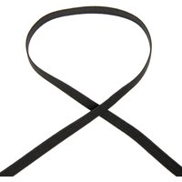 Tresse élastique plate noire 8 gommes - MT - Mondial Tissus