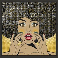 Carré de tissu jacquard chanteuse jaune - Mondial Tissus