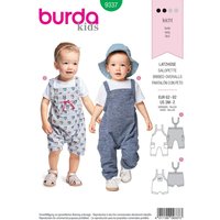 Patron Burda Kids 9337 Salopette enfant de 3 mois à 2 ans - Burda - Mondial Tissus