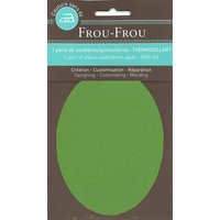 Thermocollant genou/coude 8x12,1cm uni vert pomme - Frou Frou - Mondial Tissus