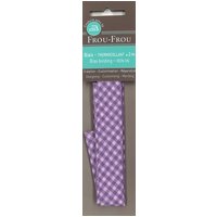 Biais thermocollant 20x2m vichy violet clair - Frou Frou - Mondial Tissus