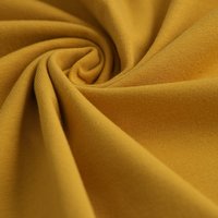 Tissu jersey coton uni Jerry moutarde - MT - Mondial Tissus