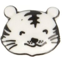 Bouton tête tigrou blanc 19mm - Mondial Tissus