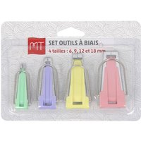 Set de 4 outils a biais 6/9/12/18mm MT - MT - Mondial Tissus