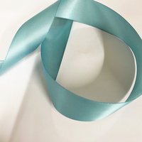 Ruban satin 25 mm bleu - Mondial Tissus