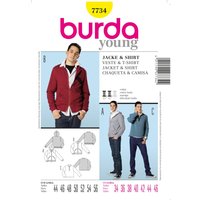 Patron Veste-shirt - Burda n°7734 - Burda - Mondial Tissus