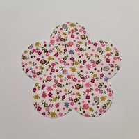 Thermocollant fleur motif fleuri violet et rose - Mondial Tissus