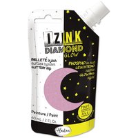 Peinture textile 3D Izink diamond glow phospho rose pastel 60ml - Aladine - Mondial Tissus