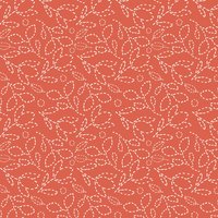 Tissu popeline de coton corail fleurs et petits pois pointillés - Dashwood - Dashwood Studio - Mondial Tissus