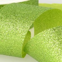 Ruban paillettes vert pomme 25mm - Mondial Tissus