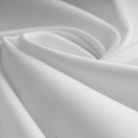 Tissu nappage Saten polycoton blanc - Mondial Tissus