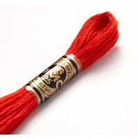Fil mouliné à broder - Tons rouges - COL 606 - DMC - Mondial Tissus
