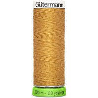 Bobine de fil recyclé rPET 100m universel / points déco fins jaune ocre 968 - Gutermann - COL 968 - Gütermann - Mondial Tissus