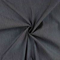 Tissu chambray stretch uni noir - Mondial Tissus