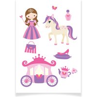 Planche de tatouages textiles Princesse - Textile Tattoo - Mondial Tissus