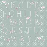 Tissu patchwork coton abcd verte - Mondial Tissus