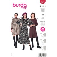 Patron Burda 5975 robe encolure bâteau 36 au 50 - Burda - Mondial Tissus
