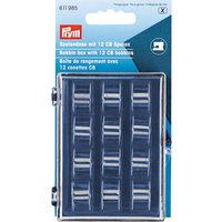Boîte de rangement pour canettes avec 12 bobines métalliques - Prym - Mondial Tissus