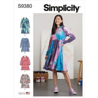 Patron Simplicity S9380 - Robes Sweat Femme Xs-Xl - Simplicity - Mondial Tissus