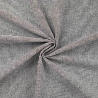 Tissu coton lin imprimé fine rayure noir - Mondial Tissus