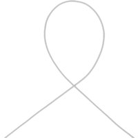 Cordon élastique 1mm blanc - Mondial Tissus