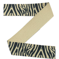 Polysangle sublimée zèbre sur grège 30mm - Mondial Tissus