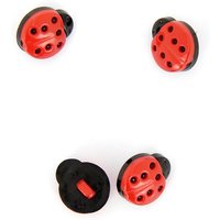 Boutons forme coccinelle rouge 15 mm MT - MT - Mondial Tissus