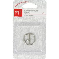 Boucle de ceinture ronde 20mm argent - MT - Mondial Tissus