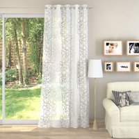 Tissu voilage étamine brodé Electra - Mondial Tissus