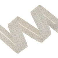 Biais marguerite beige 20 mm - Mondial Tissus