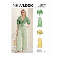 Patron new look 6677 veste et pantalon - Newlook - Mondial Tissus