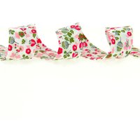 Biais coton Bio végétaux multicolores - MT - Mondial Tissus