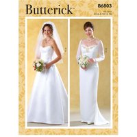 Patron Butterick B6803E5 Top bustier et Jupe longue Femme 42-50 - Butterick - Mondial Tissus