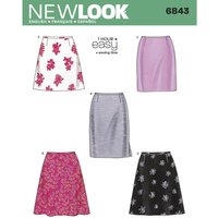 Patron New Look 6843 - jupe - Newlook - Mondial Tissus