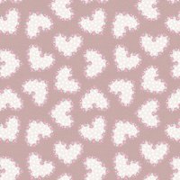 Tissu patchwork coton rose coeur blanc - Mondial Tissus