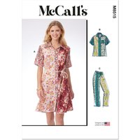 Patron Mc Call's M8515Y5 Robe chemisier du 46 au 54 - McCall's - Mondial Tissus