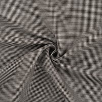 Tissu bengaline prince de galles noir et écru - Mondial Tissus