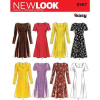 Patron New Look 6567 - robe femme 32 à 54 - Newlook - Mondial Tissus
