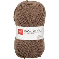Pelote de fil à tricoter MT basic wool taupe - MT - Mondial Tissus
