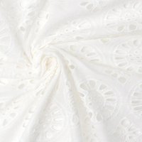 Coupon 3 mètres tissu coton broderie anglaise fleuri - Promod Couture - Promod Couture - Mondial Tissus