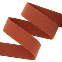 Élastique tissé 20 mm terracotta - Mondial Tissus
