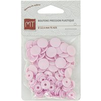 Boutons pression MT x 25 rose - MT - Mondial Tissus