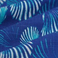 Tissu bachette slub Coquillage marine - MT - Mondial Tissus