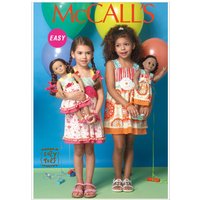 Patron Mc Call's 7146CDD - Robe enfant avec robe poupée de 2 à 5 ans - McCall's - Mondial Tissus