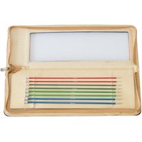 Set de 8 aiguilles à tricoter zinc 2,5 à 6mm - Mondial Tissus