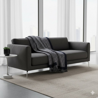 Plaid chevrons bleu marine 125 x 150 cm - MT - Mondial Tissus