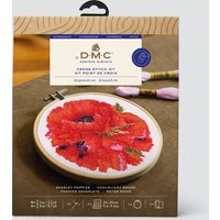 Kit créateur point de croix coquelicots rouges DMC - DMC - Mondial Tissus
