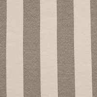 Tissu jacquard blanc grosses rayures tissées taupe - Mondial Tissus