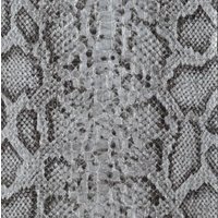 Tissu Simili cuir croco snake argent - Mondial Tissus