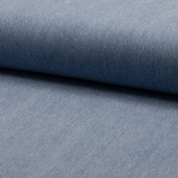 Tissu denim 100% coton bleu clair - Mondial Tissus